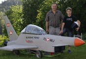 Seifenkistl Eurofighter :: Chefkonstrukteur Heinz Prinz und Testpilot Dominic Prinz