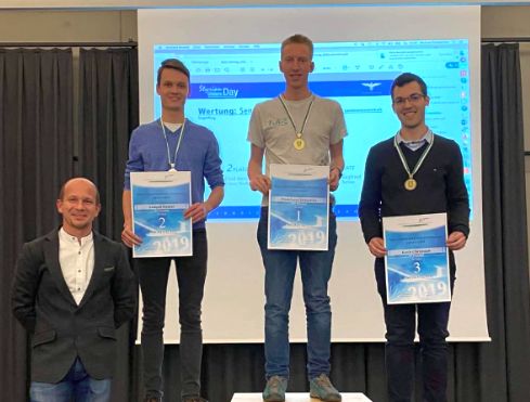 Steirische Streckensegelflug Junioren 2019 :: v.l.n.r.: Daniel Lampl (2.), Sebastian Pöchlauer (1.), Christoph Koch (3.)